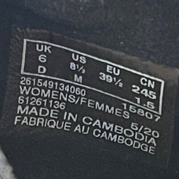 Used Clarks Emily Amelia Loafer Women 8.5 US Black PU Leather Slip-On Ortholite - Picture 10 of 10